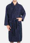 Халат UNISEX Normani, темно-синий - фото