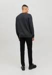 Свитер EBASIC CREW NECK NOOS Jack & Jones, темно-серый меланж - фото 3