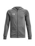 Худи UNDER ARMOUR Athletic Zip-Up Hoodie Rival, серый - фото