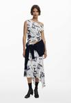 Топ Desigual DRAPED NEWSPAPER , White - фото 2