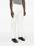 Узкие брюки со складками FURSAC, белый - фото 3