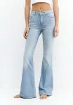 Расклешенные джинсы Pull&Bear, Light Blue - фото