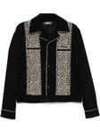 AMIRI куртка с леопардовым принтом, черный - фото