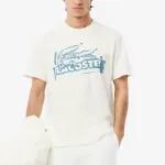 Футболка из хлопка с логотипом LACOSTE, синий - фото 6