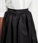 Юбка миди Re-Nylon с плиссировкой Prada, черный - фото 5