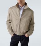 Логотип хлопковый габардиновый жакет McQueen, бежевый - фото 5