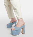 Джинсовые мюли на платформе Magda Butrym, синий - фото 4