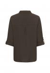 Блуза Kaffe Button-down blouse, Chocolate Brown/Brown - фото 6