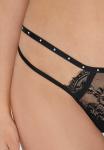 Трусы Tezenis Thong, Black/Mottled Black - фото 3