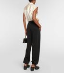 Спортивные штаны из смесовой шерсти JIL SANDER, черный - фото 3