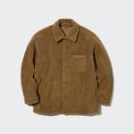 Ветрозащитная флисовая куртка-рубашка Uniqlo, 34 коричневый - фото