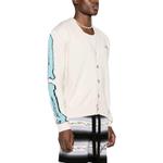 Кардиган Bones риб AMIRI, бежевый - фото 6