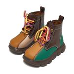 Детские кожаные ботинки для детей MQD, бежевый/желтый - фото 8