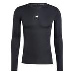 Футболка Performance ADIDAS PERFORMANCE TECHFIT Compression Training Long Sleeve, черный - фото