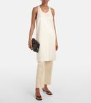 Сатиновое мини-платье Toteme, Ecru - фото 2