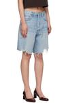 Agolde Синие джинсовые шорты Indra - фото 2