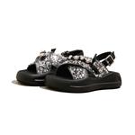 Сандалии с ремешками на каблуке 4 см Women's SNOWELF, серебристые - фото 4