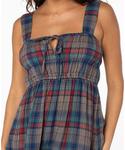 Женское платье Paradise Breeze Roxy, Captains Blue Playa Carmen Plaid - фото 3