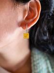 Серьги Juwelina Paris Charleston, желтый - фото 2
