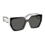 PRADA Квадратные солнцезащитные очки унисекс белые, White - фото 4