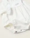 Боди для девочки с рюшами и крючком Zippy, белый - фото 4