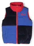 Дутый жилет в стиле колор-блок Marc Jacobs Kids, синий - фото