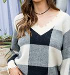 Клетчатый свитер с потертостями в многоцветном исполнении Main Strip, цвет multi - фото 3