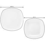 Сервиз lido black line 12 предм. Seltmann Weiden, белый - фото 4