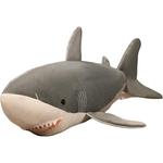 Мягкая плюшевая акула Bitter purchase, серый - фото