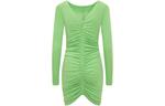 SS23 Платье с длинными рукавами женское Givenchy, зеленый - фото