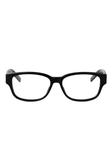 Saint Laurent Eyewear rectangle-frame очки, черный - фото