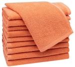 Гостевое полотенце Zollner 00000086 10er-Set, апельсин - фото