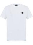 Футболка с нашивкой-логотипом Moncler, белый - фото