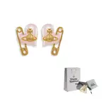 Vivienne Westwood Латунные серьги-гвоздики Women's Rose Gold - фото