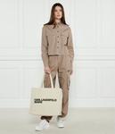 Сумка-шоппер Karl Lagerfeld Jeans с логотипом, бежевый - фото 3