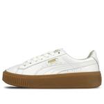 Кроссовки basket platform core 'white' Puma, белый - фото