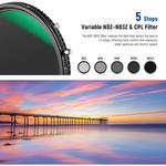 Фильтр Neewer 2-in-1 Combination Variable ND Filter and CPL 66601964 - фото 4