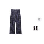 Женские повседневные брюки ICH MODE, черные в полоску - фото 11