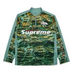 Пуловер Supreme Waves Zip Pullover, зеленый - фото