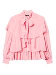 Блузка с воланами TWINSET, розовый - фото