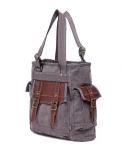 Женская сумка-тоут Turtle Ridge Canvas TSD BRAND, серый - фото 11