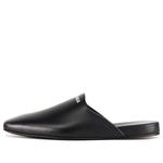 Тапочки mules 'black white' Balenciaga, черный - фото