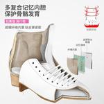 GRAF Коньки для фигурного катания Swiss, взрослые для начинающих, мужские и женские, для ледовых катков, фигурные коньки U20, белые [заточенные], размер 33 - фото 6