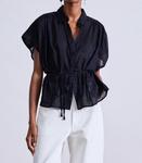 Плавающий топ Agni в черном цвете APIECE APART - фото