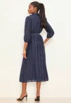 Платье-Рубашка миди, укороченное Lipsy, Navy - фото 2