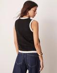 Топ на пуговицах черного цвета New Look - фото 3