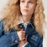 Джинсовая куртка-бомбер MIU MIU, темно-синий - фото 5