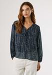 Блуза Pepe Jeans Blouse, Dulwich Blue/Dark Blue - фото