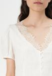 Блуза V NECK LACE TRIM GAP, кремовый - фото 6