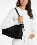 Сумка-трансформер Michael Kors Nolita Medium из нубука Michael Kors, Black/Silver - фото 3